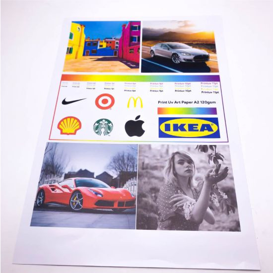 Print UV Poster Art Paper A2 120 Gsm