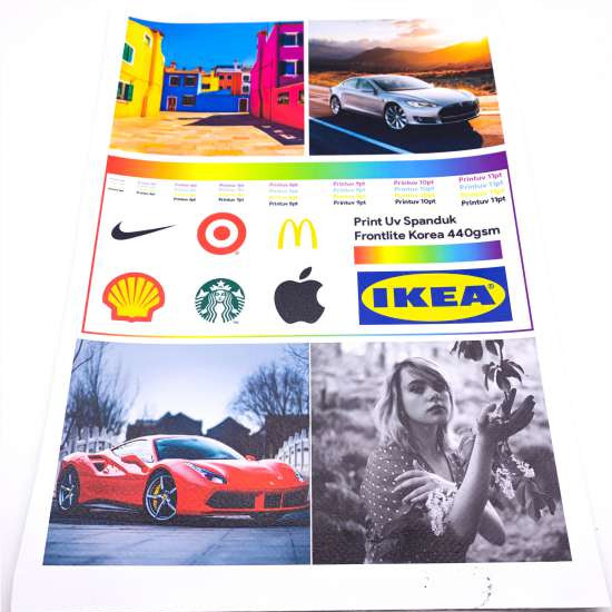 Print UV Spanduk Flexi Frontline Korea 440 Gsm