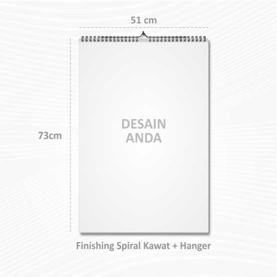Kalender Dinding 50 x 70 cm Ap120 UV Tanpa Minimal Order